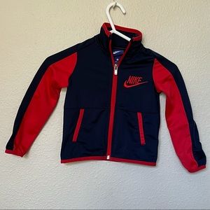 Nike Full Zip Track Jacket Navy and Red size 2T